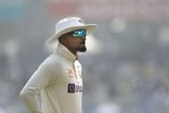 <a href='https://www.sportskeeda.com/player/shreyas-iyer' target='_blank' rel='noopener noreferrer'>Shreyas Iyer</a> looks on: India v Australia - 2nd Test: Day 1